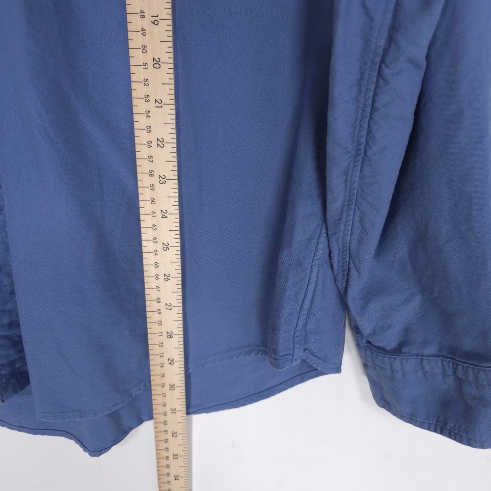 POLO RALPH LAUREN Classic Fit Blue Button Down Shirt Size XL Long Sleeve Cotton - Picture 4 of 9